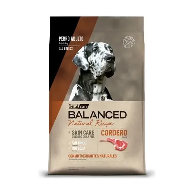 Balanced Natural Recipe Cerdo/Cordero x 15 kg