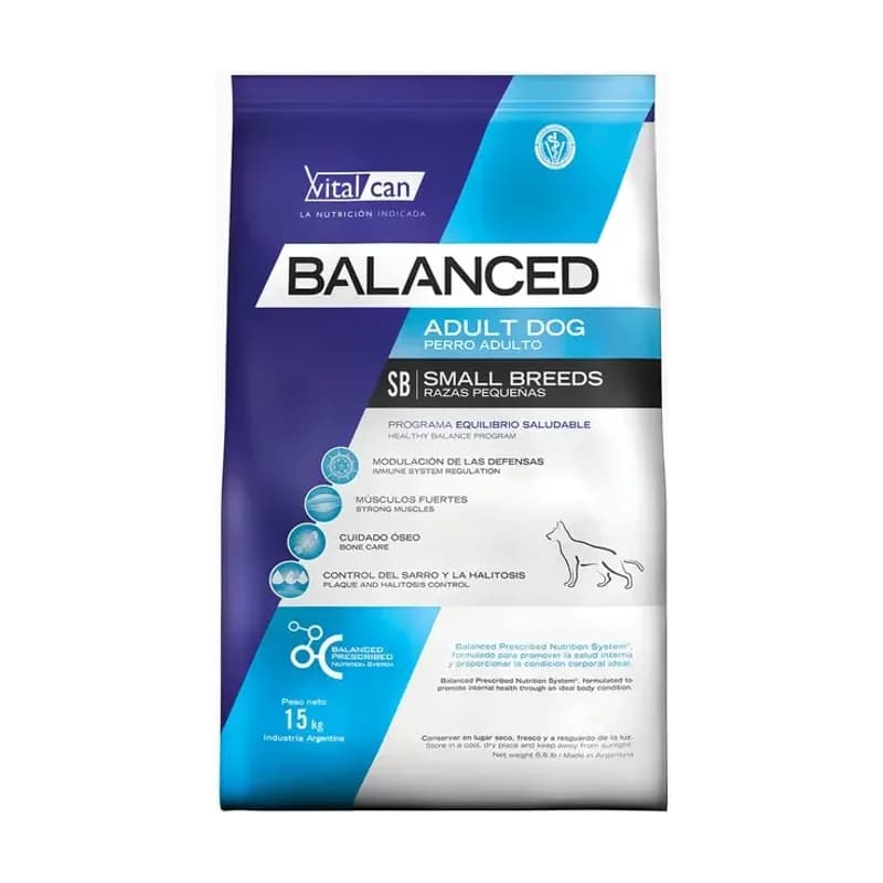 Balanced Adulto Raza Pequeña x 15 kg
