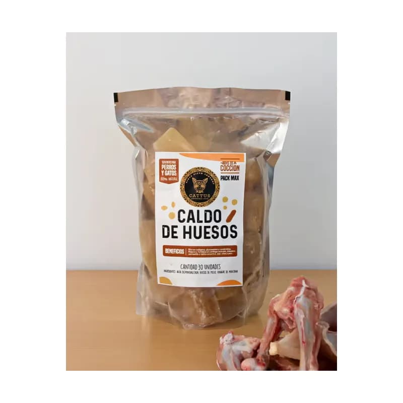 Caldo de huesos concentrado x 30 cubitos | CATTUS Ancestral Food®️